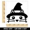 Peeking Witch Cat Halloween Square Rubber Stamp for Stamping Crafting